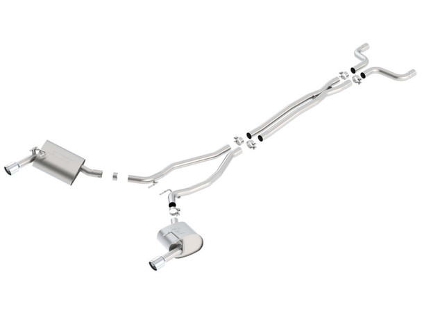 Borla 14-15 Camaro 3.6L V6 Single Split Rear Exit Touring Catback Exhaust 140526