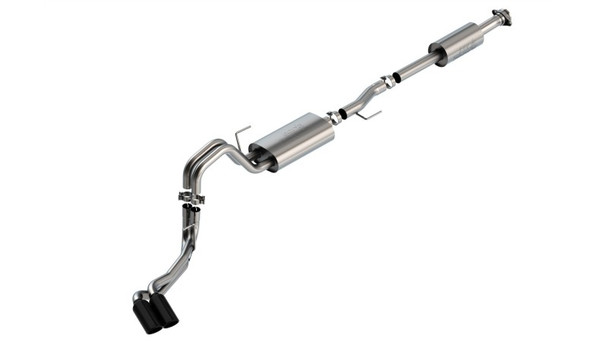 Borla F-150 2021 5.0L 4dr CC SB EC STB Lariat/KR/Pltnm/LTD 3/2.25 DSE Cat-Back Touring BLK CHR Tips 140873BC