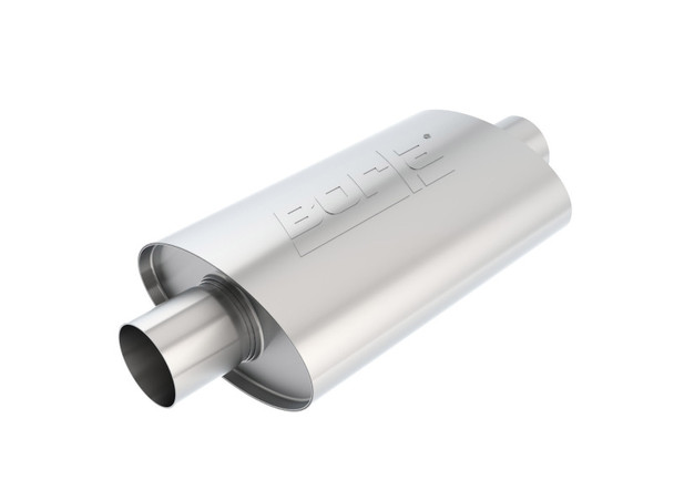 Borla XR-1 Racing Sportsman 2 1/2 inch Outlet / 2 1/2 inch Inlet 12in Case Oval Muffler 40941