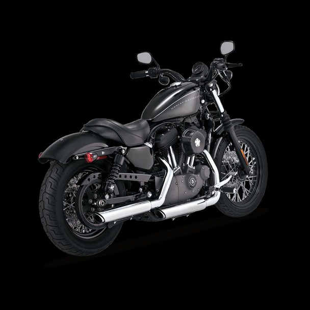 Vance & Hines HD Sportster 04-13 Twin Slash 3In Slip-On Exhaust 16839