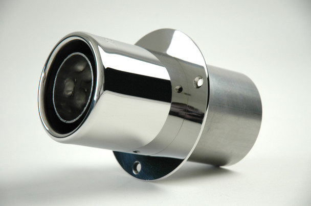 Gibson Marine Power Tip Muffler (Pair) Transom Mount - 4in Inlet/4in Length - Stainless 310002