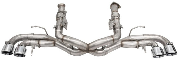 Corsa 2020-24 Corvette C8 3in Xtreme Cat-Back Exhaust 4.5in Pol Quad Tips - Deletes stock AFM Valve 21104
