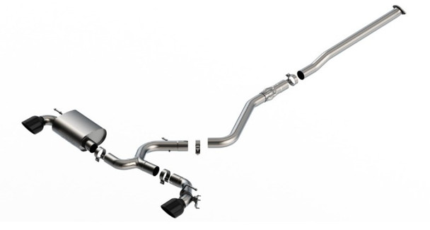 Borla 22-23 Hyundai Kona N 2.0L 4 CYL. Turbo AT/MT ATAK Catback Exhaust Black Chrome 140926BC