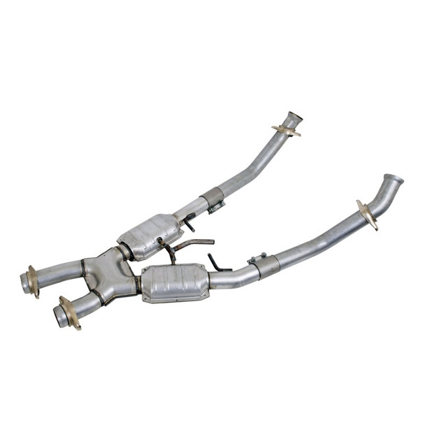 BBK 94-95 Mustang 5.0 High Flow X Pipe With Catalytic Converters - 2-1/2 1663