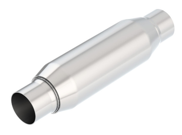 Borla CrateMuffler Resonator Option 2.25in Center/Center 3.5in Round x 10in 400937