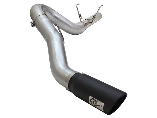 aFe MACHForce XP Exhaust Large Bore 5in DPF-Back Alu. 13-15 Dodge Trucks L6-6.7L (td) *Black Tip 49-02051-1B