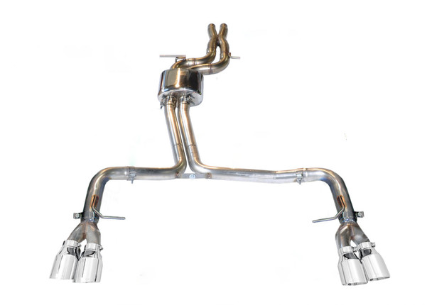 AWE Tuning Audi B8.5 S4 3.0T Track Edition Exhaust - Chrome Silver Tips (102mm) 3020-42026