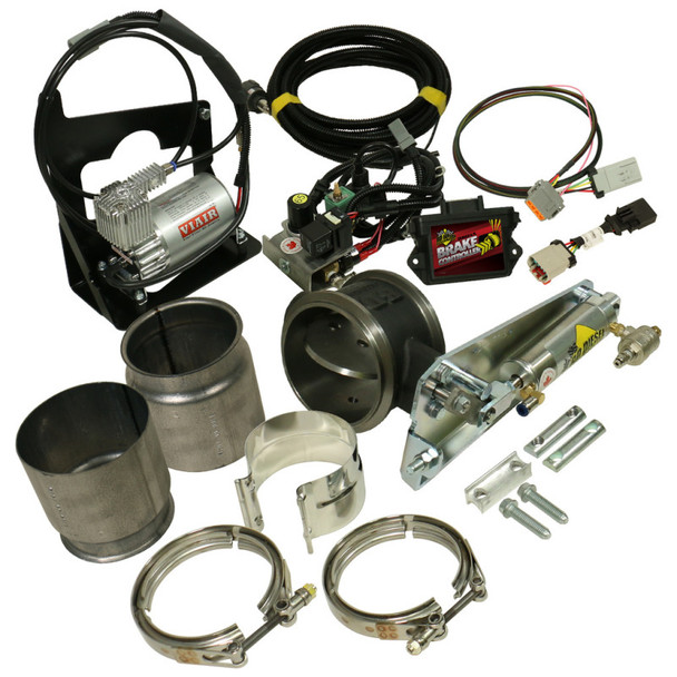 BD Diesel Exhaust Brake - 07.5-12 Dodge 6.7L Remote Mount 4in Exhaust Brake w/o VGT Turbo 1027344