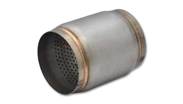 Vibrant SS Race Muffler 3.5in inlet/outlet x 5in long 17965