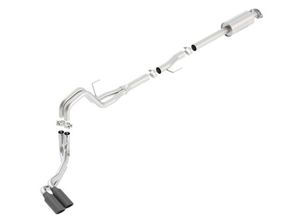 Borla 15-16 Ford F-150 3.5L EcoBoost Ext. Cab Std. Bed Black Chrome CB Exhaust ATAK Truck Side Exit 140619BC