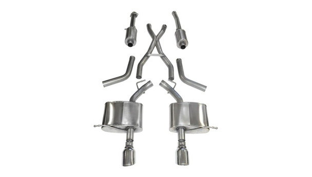 Corsa 2011-2024 Dodge Durango 5.7L V8 Polished Sport Dual Rear Cat-Back Exhaust 14459
