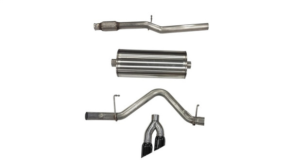 Corsa 19-24 Chevy Silverado 1500 5.3L Crew Cab Short Bed Sport Cat-Back Dual Rear Exit w/ Black Tips 21030BLK