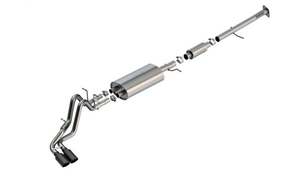 Borla 23-24 Chevrolet Colorado / 23-24 GMC Canyon S-Type Catback Exhaust w/Black Chrome Tips 140943BC