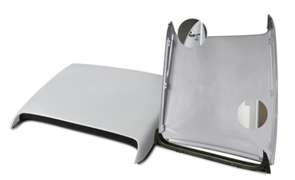 SLP 2002-2007 GM/GMC Truck/SUV 800 Series 4.8/5.3/6.0L Unpainted Stick-On Hood Scoop 10005