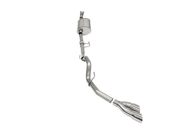 Corsa 2021-2024 Ford F-150 SuperCab/6.5in Bed 3.5L V6 Sport Cat-Back Single Side Exit-Polished 21166