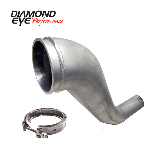 Diamond Eye KIT 4in DWNP HX40 TURBO-DIRECT FLANGE W/ V-Band CLAMP AL DODGE 94-02 221043