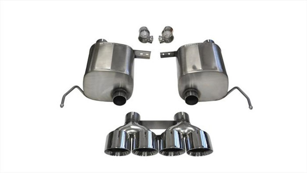 Corsa 2014-2019 Corvette C7 Coupe 6.2L V8 AT/MT 2.75in Valve-Back Dual Rear Exit Polished XtremeExh 14762