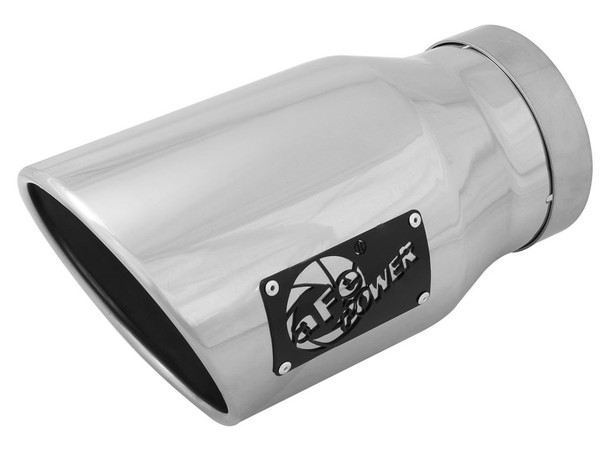 aFe Diesel Exhaust Tip Bolt On Black 5in Inlet x 7in Outlet x 12in - Right 49T50702-P12