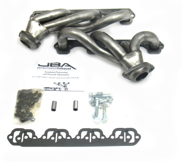 JBA 87-95 Ford F-150 5.0L SBF 1-1/2in Primary Raw 409SS Cat4Ward Header 1627S