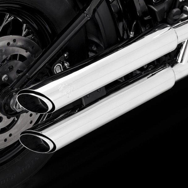 Vance & Hines 18-22 Harley Davidson Softail Twin Slash S/OS PCX Slip-On Exhaust - Chrome 16376