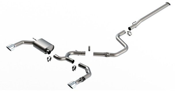 Borla 22-23 Hyundai Elantra N 2.0L 4 CYL. Turbo AT/MT ATAK Catback Exhaust Bright Chrome 140925