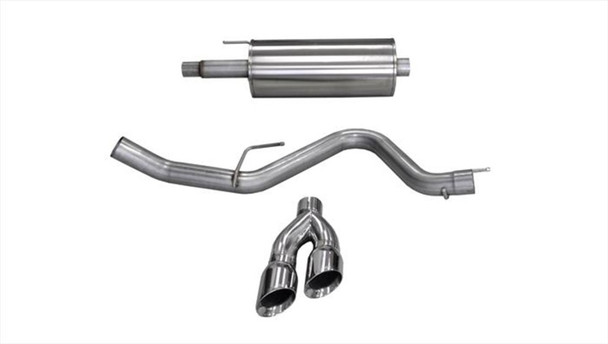 Corsa 15-20 Ford F-150 5.0L V8 (Super Crew Cab) Polished Sport Single Side Dual 4in Tips CB Exhaust 14837