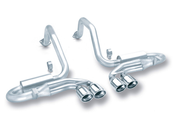 Borla 97-04 Corvette Coupe/Conv/Hatchback 5.7L 8cyl 4spd/6spd RWD Classic S-Typein Cat-Back Exhaust 140039