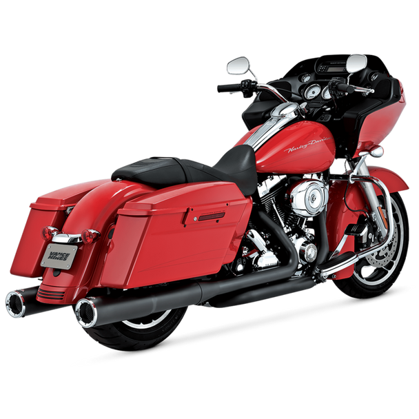 Vance & Hines HD Dresser 17-22 Hi-Output S/O Black Slip-On Exhaust 46463