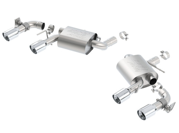 Borla 16 Chevy Camaro SS 6.2L w/ Dual NPP Atak Quad RD RL Tips Dual Exit Rear Section Exhaust 11925