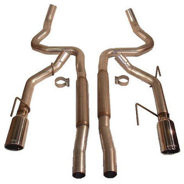Roush 2005-2009 Ford Mustang GT/GT500 Enhanced Sound Dual Cat-Back Exhaust Kit 403936