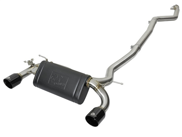 aFe MACHForce XP Exhausts Cat-Back SS 16-17 BMW 340i/iX 440i/iX (F3X) L6-3.0L (B58) w/Black Tips 49-36334-B