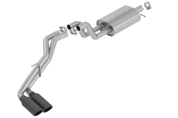 Borla 2019 Ford Ranger XL/XLT/Lariat 2.3L 2/4WD WB S-Type Catback Exhaust w/ Dual Blk Chrome Tips 140789BC