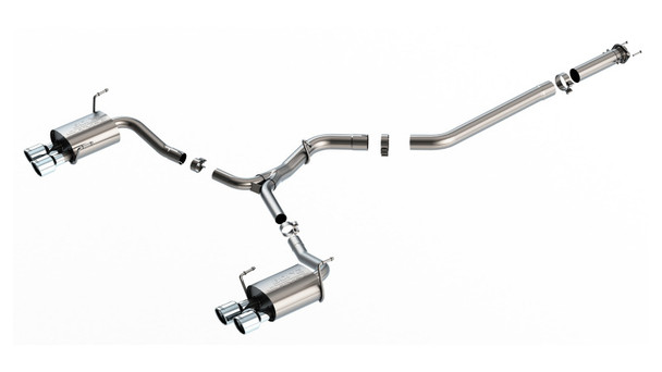 Borla 2022 Subaru WRX 2.4L Turbo AT/MT AWD S-Type Catback Exhaust Polished Tips 140907