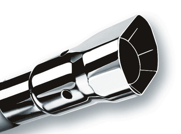 Borla Universal Polished Tip Single Square Angle-Cut Intercooled (inlet 2 1/4in. Outlet 2 1/2 x 2 3/ 20115