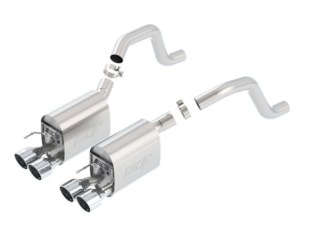 Borla 06-13 Chevy Corvette C6 ZO6/ZR1 Manual Trans S-Type II Rear Section Exht Dual Rd Rolled Tips 11917