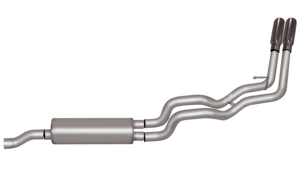 Gibson 2008 Dodge Ram 1500 SLT 4.7L 2.5in Cat-Back Dual Sport Exhaust - Stainless 66560