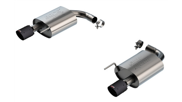 Borla 2024 Ford Mustang GT 5.0L V8 w/o Active Exhaust ATAK Axle-Back Exhaust System - Carbon Fiber 11984CFBA