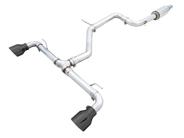 AWE 2022 VW GTI MK8  Track Edition Exhaust - Diamond Black Tips 3020-33658