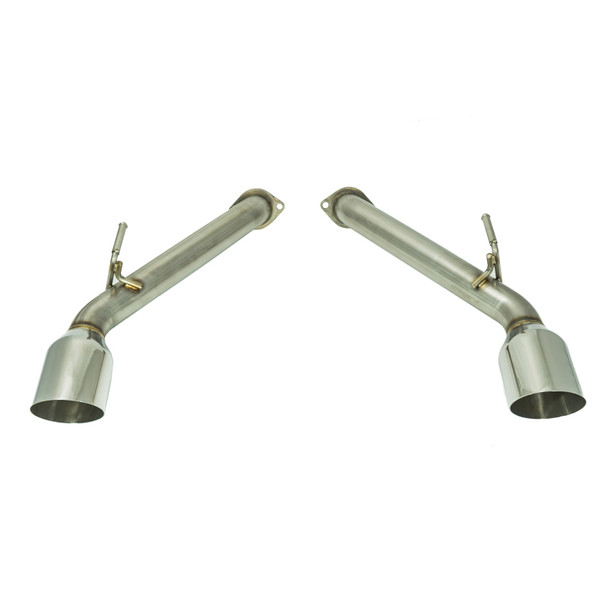 Remark 2017+ Infiniti Q60 Axle Back Exhaust w/Stainless Steel Single Wall Tip RO-TSQ6-S