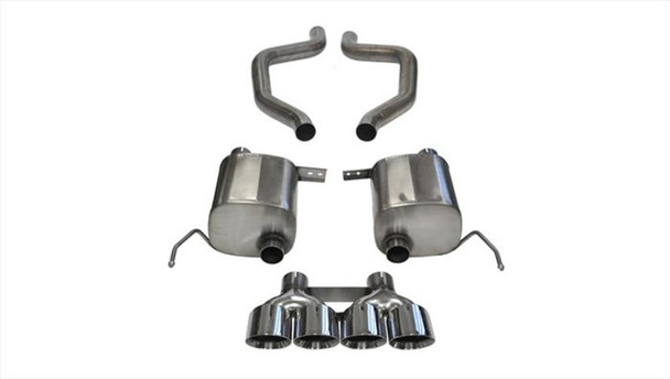 Corsa 2017-2019 Corvette Z06 2.75in Axle Back Exhaust Polished Dual Rear Exit Quad 4.5in Tip (Sport) 14768