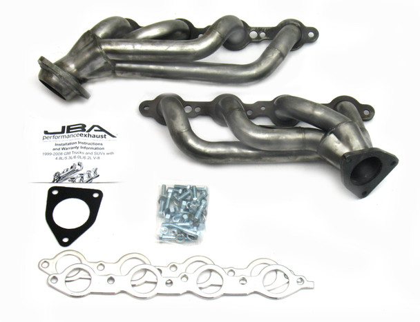 JBA 02-13 GM Truck 4.8L/5.3L LS Raw 409 Cat4Ward Header 1850S-2