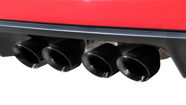 Corsa 2009-2013 Xtreme Axle-Back Exhaust w/Dual Black 3.5in Tips 09-13 Chevrolet Corvette C6 6.2L V8 14470BLK