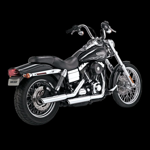 Vance & Hines HD Dyna 91-17 3In Twin Slash Slip PCX Slip-On Exhaust 16337