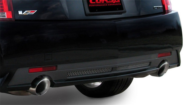 Corsa 2009-2014 Cadillac CTS Sedan V 6.2L V8 Polished Sport Axle-Back Exhaust 14941