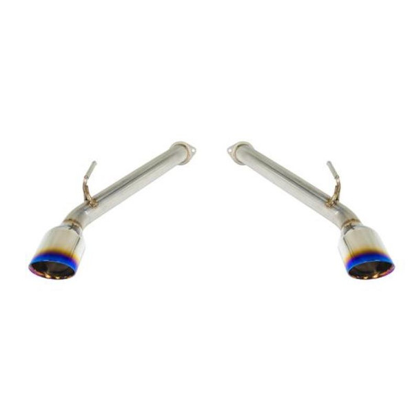 Remark 2017+ Infiniti Q60 Axle Back Exhaust w/Burnt Stainless Double Wall Tip RO-TTQ6-D