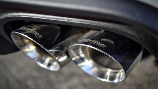 Corsa 2018-2023 Ford Mustang GT Fastback 5.0L 3in Cat-Back System Dual Rear Exit w/ 4in PolishedTips 21001