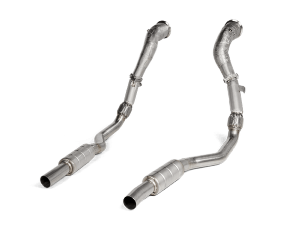 Akrapovic 2020 Audi RS6 Avant (C8) DownPipe (SS) w/Link Pipe Set (Does Not Fit w/L-AU/SS/6) DP/L-AU/SS/1