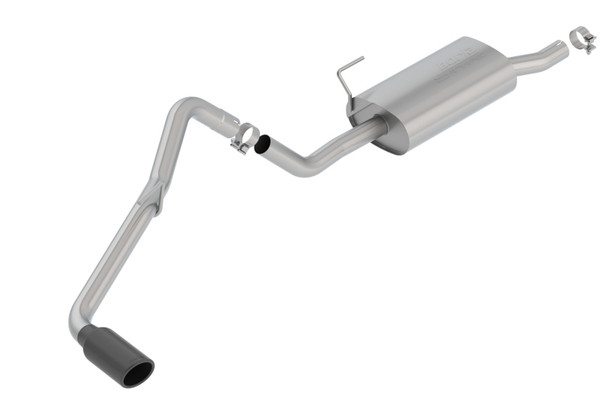Borla 05-19 Nissan Frontier 4.0L V6 AT/MT Regular Cab S-type Exhaust (2wd/4wd) - Black Chrome Tip 140802BC