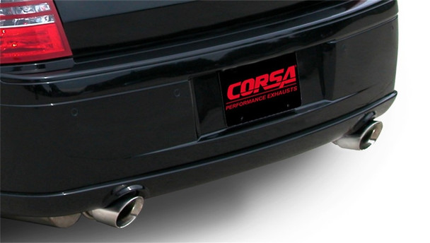 Corsa 2005-2010 Dodge Charger No Towing Hitch SRT-8 6.1L V8 Polished Xtreme Cat-Back Exhaust 14440