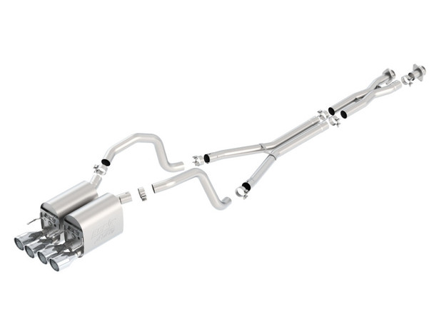 Borla 05-08 Chevrolet Corvette Coupe/Convertible 2dr 6.2L 8cyl AT/MT 6spd ATAK SS Catback Exhaust 140453